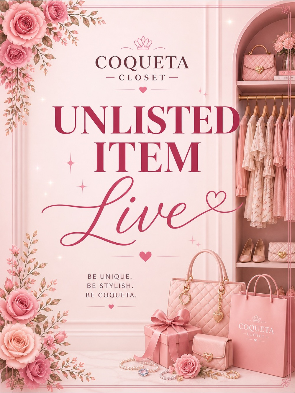 Coqueta Closet Live 1-100 UNLISTED ITEM 🛍️Thank you 💖